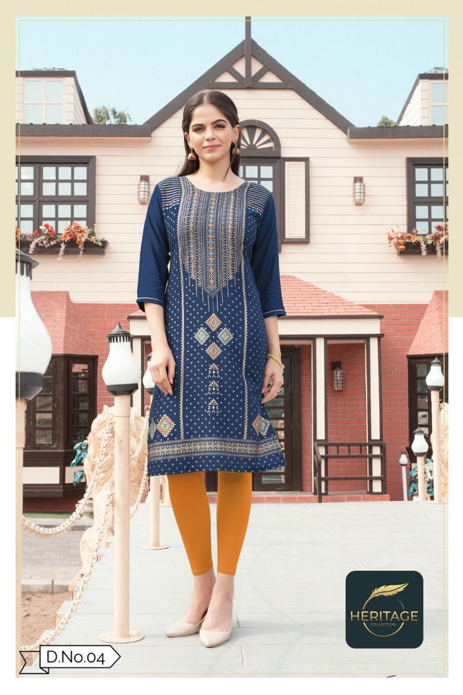 KIMAYA 2 Latest Designer Fancy Ethnic Wear Rayon Kurti Collection